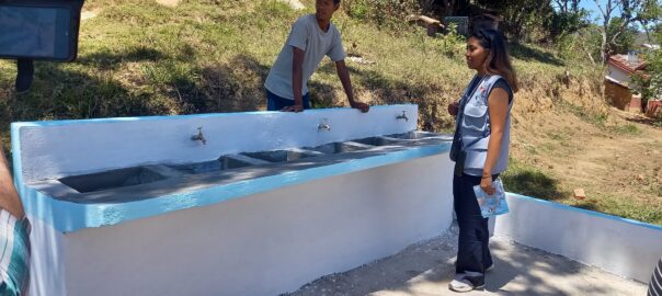 Lavoir équipé en peint